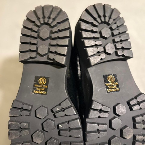 Black and gold patent leather‎ loafers #glamour size 10 - Picture 3 of 3